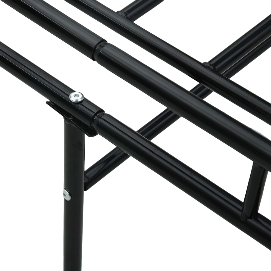 Cadre de lit de repos sans matelas Noir Métal 90x200cm - XIOS