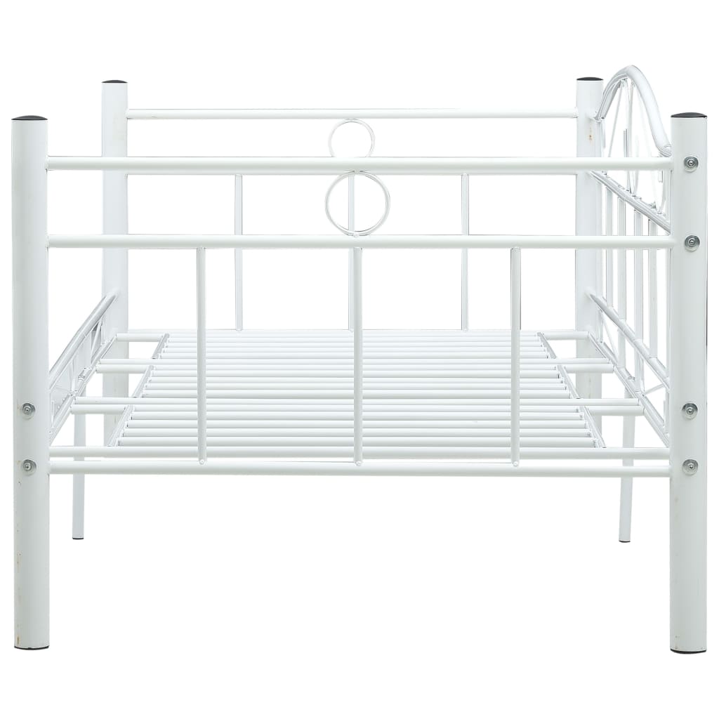 Cadre de lit de repos sans matelas Blanc Métal 90x200cm - XIOS