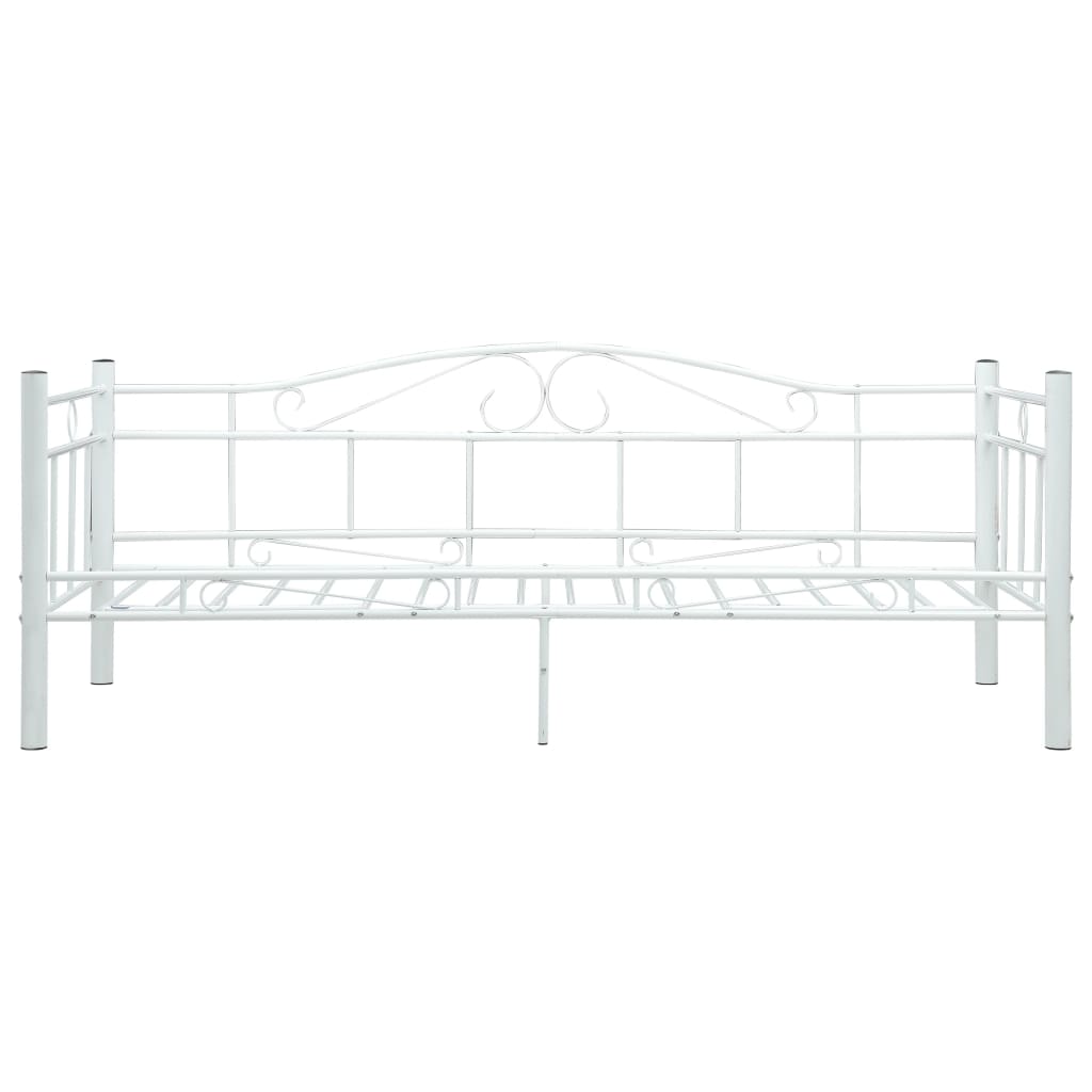 Cadre de lit de repos sans matelas Blanc Métal 90x200cm - XIOS