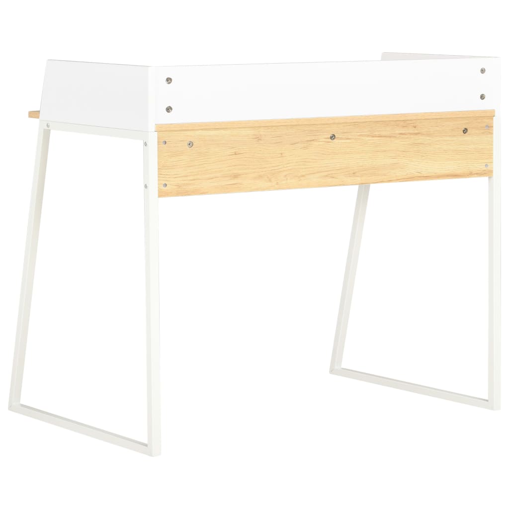 Bureau Blanc et chêne 90x60x88 cm - XIOS