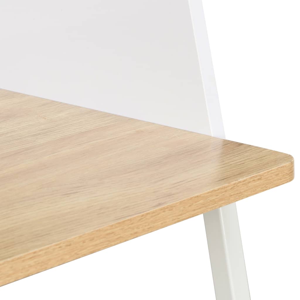 Bureau Blanc et chêne 90x60x88 cm - XIOS