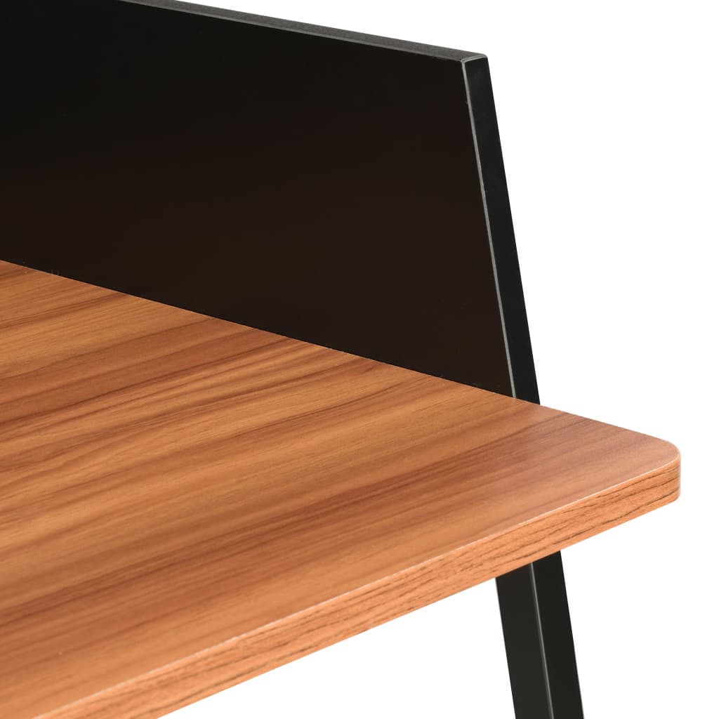 Bureau Noir et marron 90x60x88 cm - XIOS