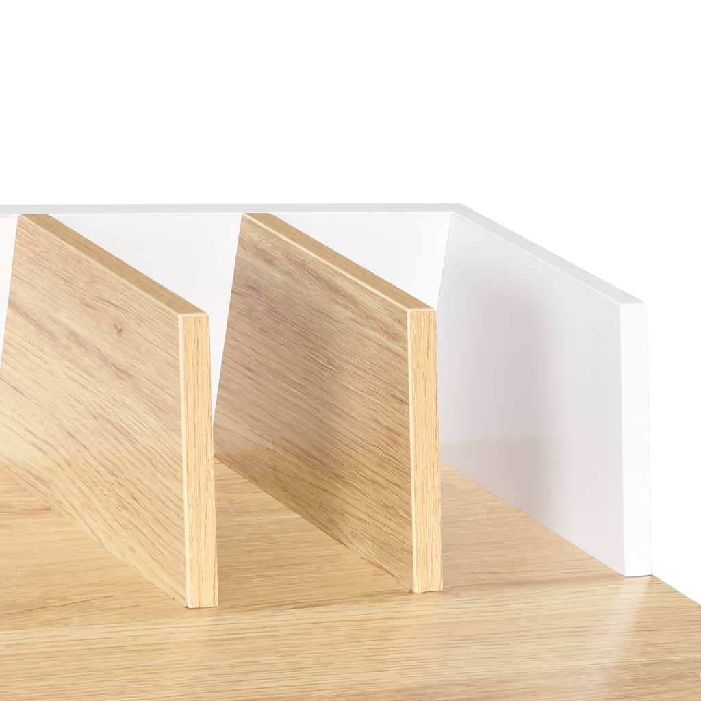 Bureau Blanc et naturel 80x50x84 cm - XIOS