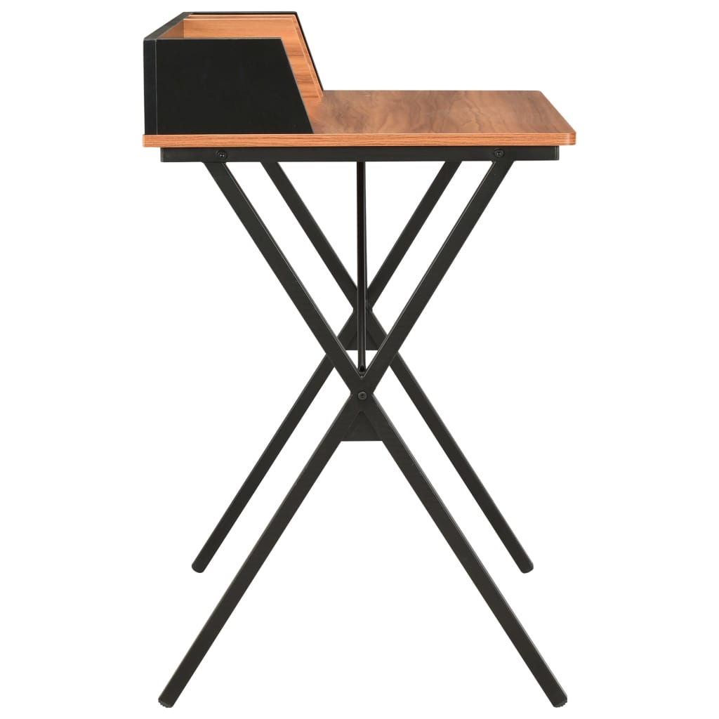 Bureau Noir et marron 80x50x84 cm - XIOS