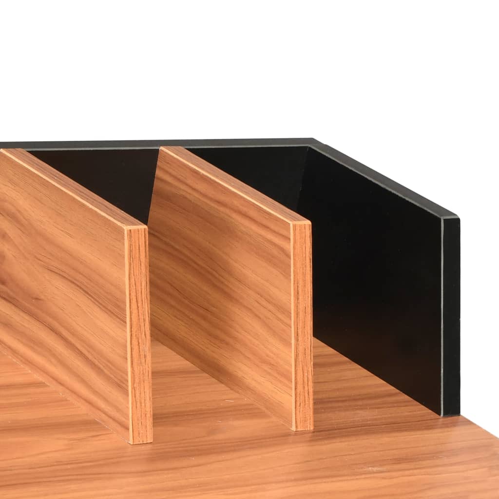 Bureau Noir et marron 80x50x84 cm - XIOS