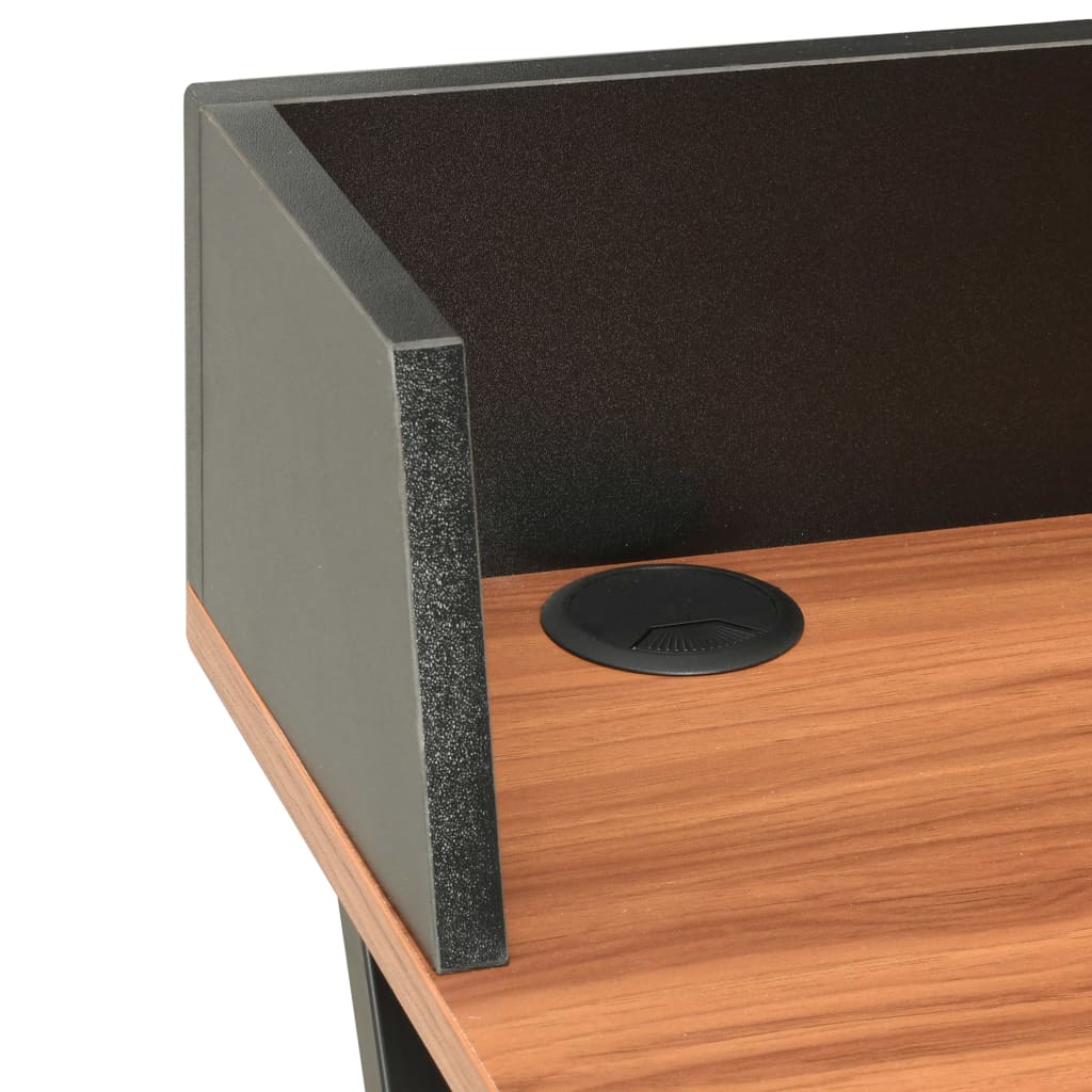 Bureau Noir et marron 80x50x84 cm - XIOS
