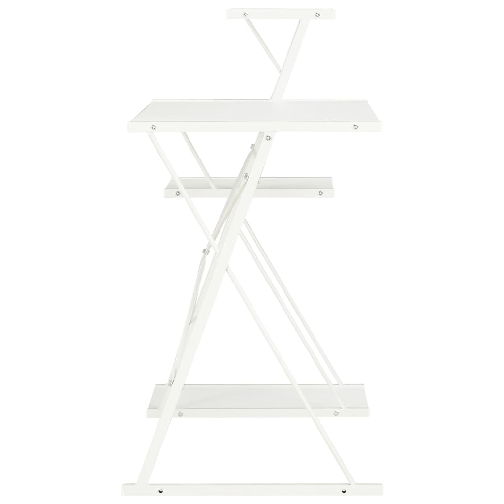 Bureau avec étagère Blanc 116x50x93 cm - XIOS