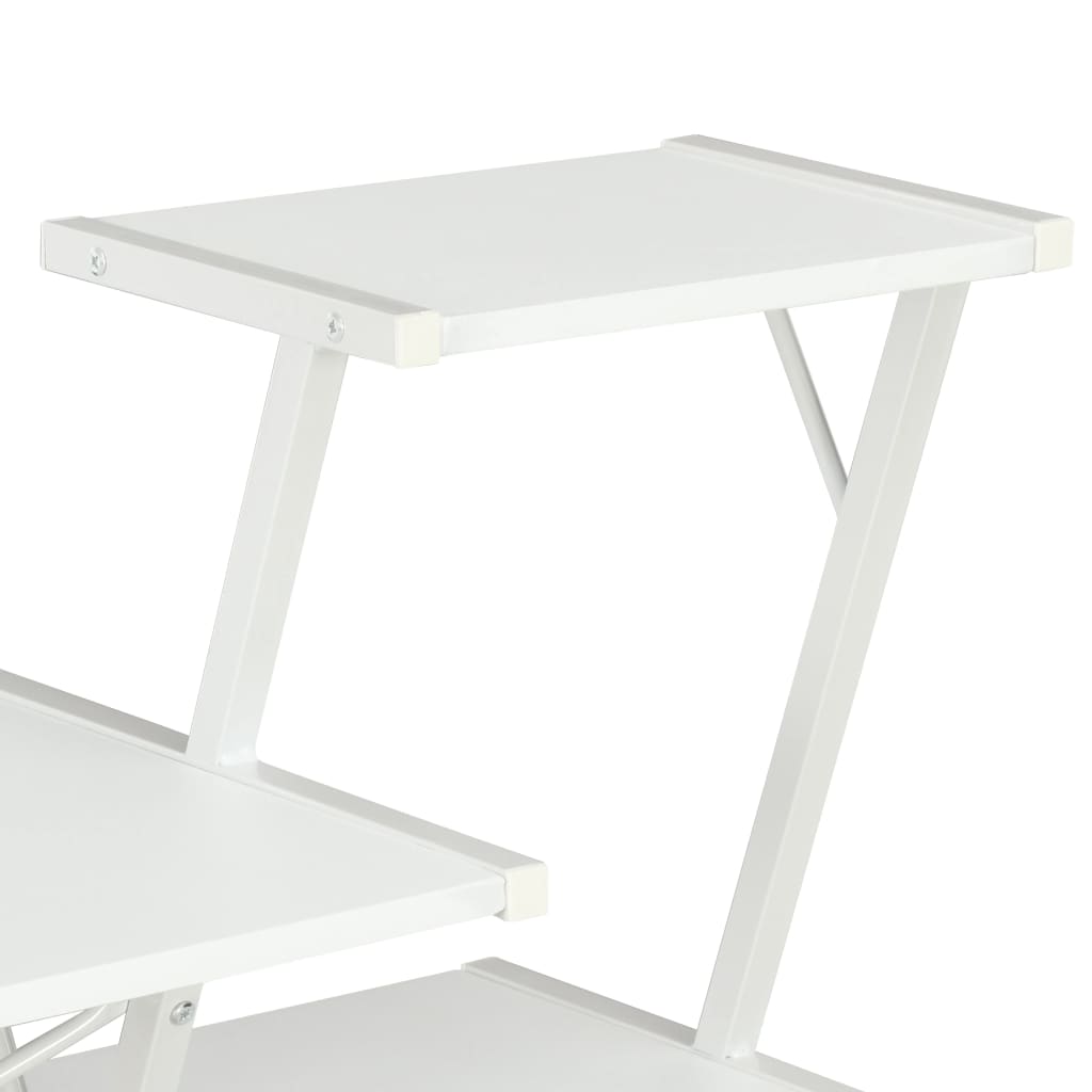 Bureau avec étagère Blanc 116x50x93 cm - XIOS