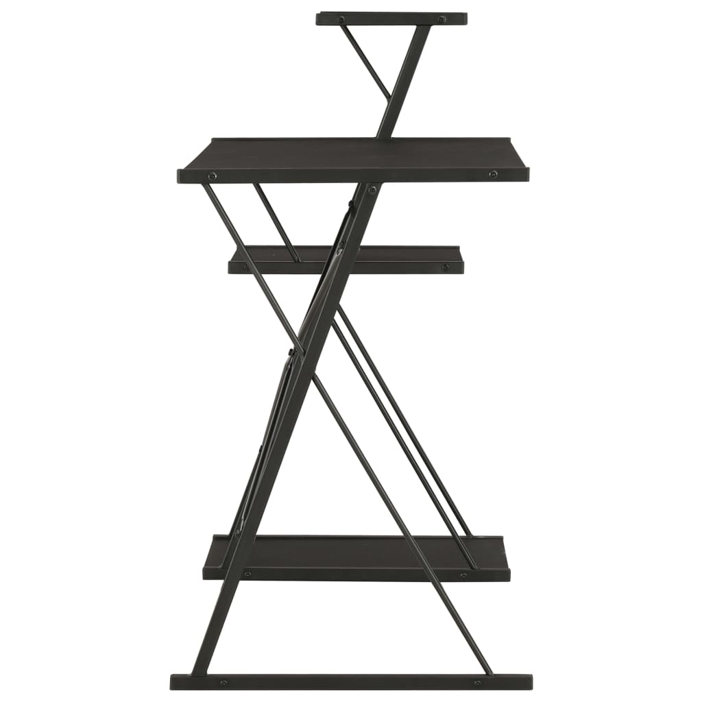 Bureau avec étagère Noir 116x50x93 cm - XIOS