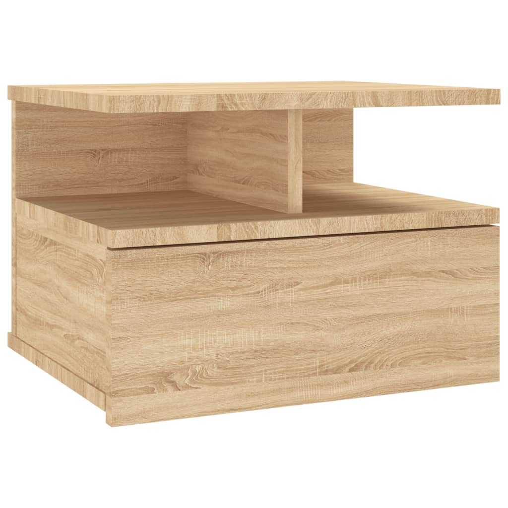 Tables de chevet flottantes 2 pcs Chêne sonoma Bois ingénierie - XIOS