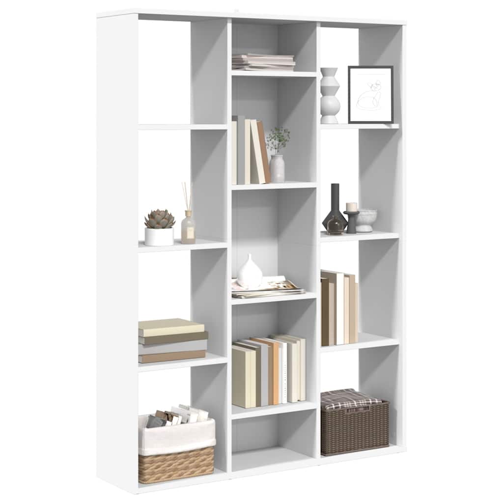 Séparateur de pièce/Bibliothèque Blanc 100x24x140 cm - XIOS