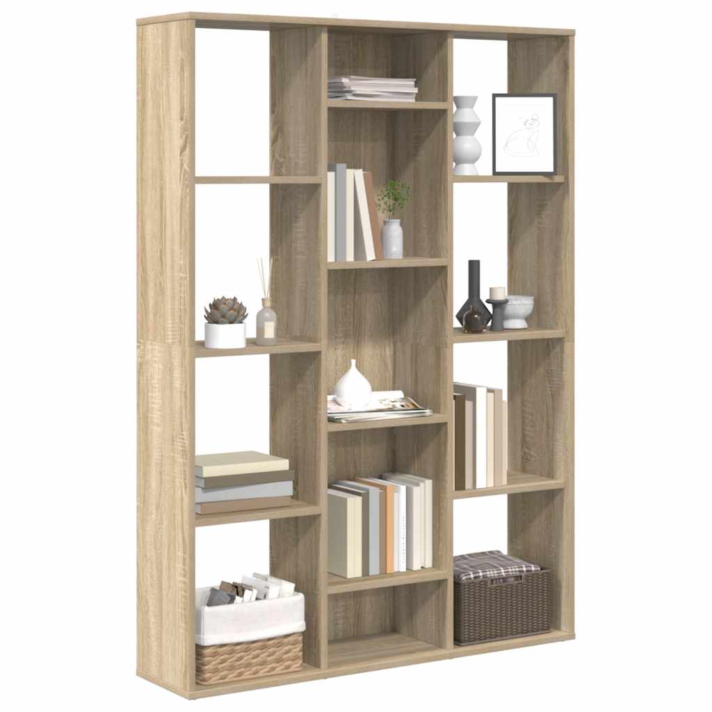 Séparateur de pièce/Bibliothèque Chêne sonoma 100x24x140 cm - XIOS
