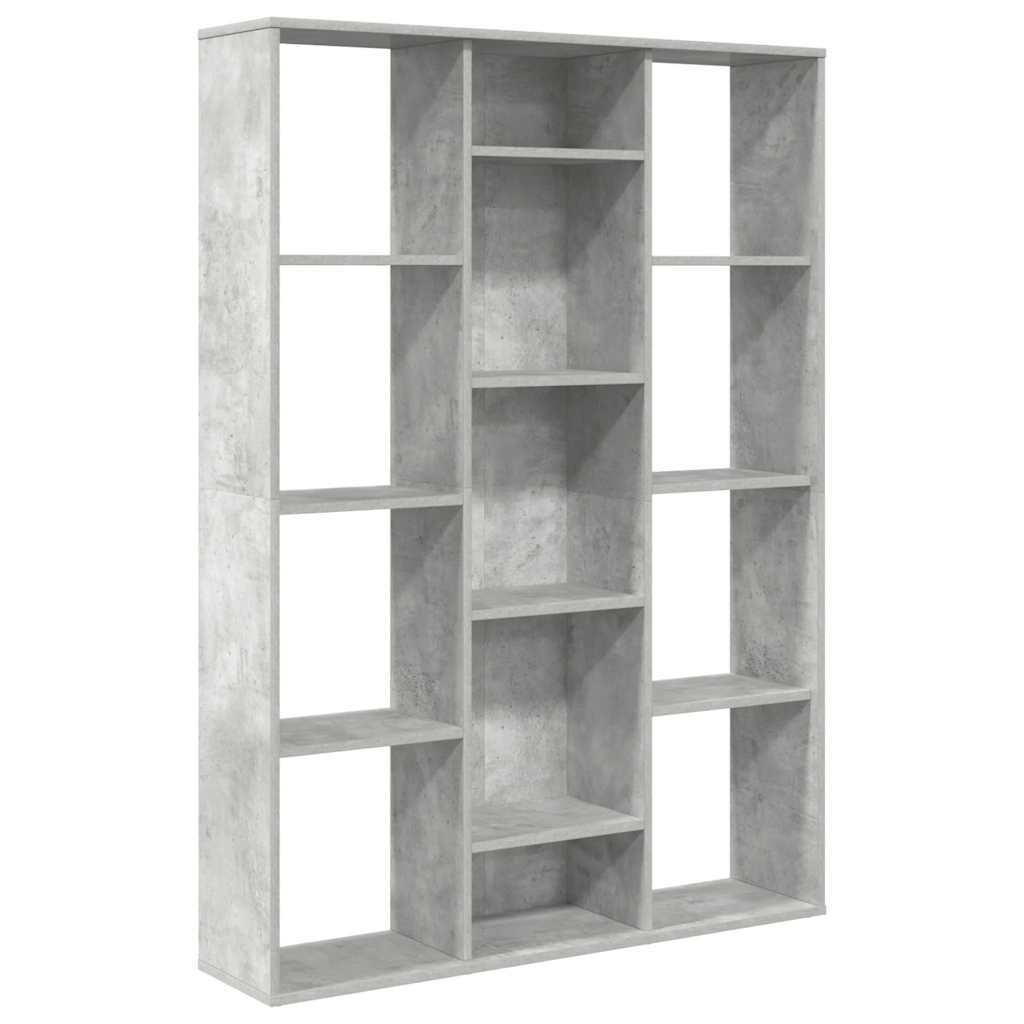Séparateur de pièce/Bibliothèque Gris béton Bois d’ingénierie XIOS