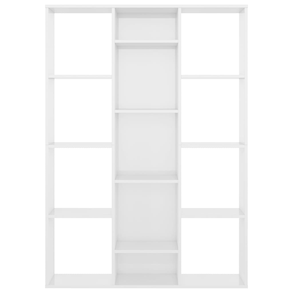 Séparateur de pièce/Bibliothèque blanc brillant Bois ingénierie - XIOS