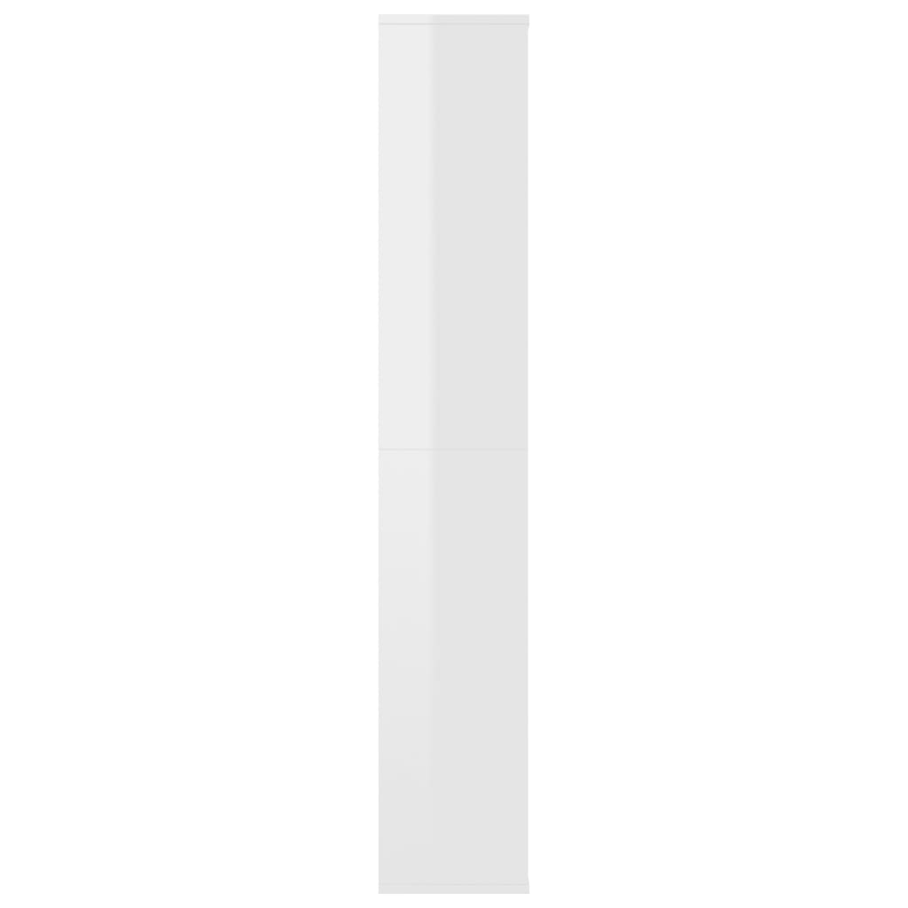 Séparateur de pièce/Bibliothèque blanc brillant Bois ingénierie - XIOS