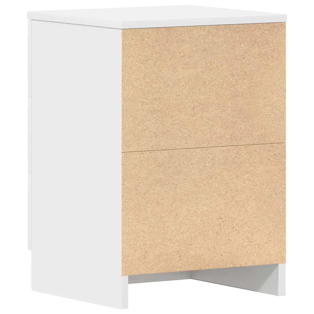 Tables de chevet 2 pcs Blanc 38x35x56 cm Bois d'ingénierie - XIOS