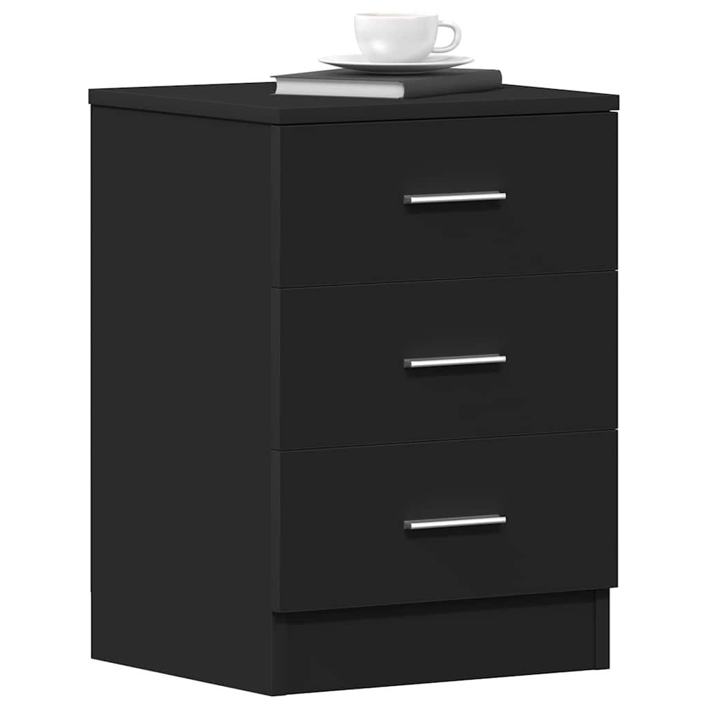Table de chevet Noir 38 x 35 x 56 cm Bois d'ingénierie - XIOS