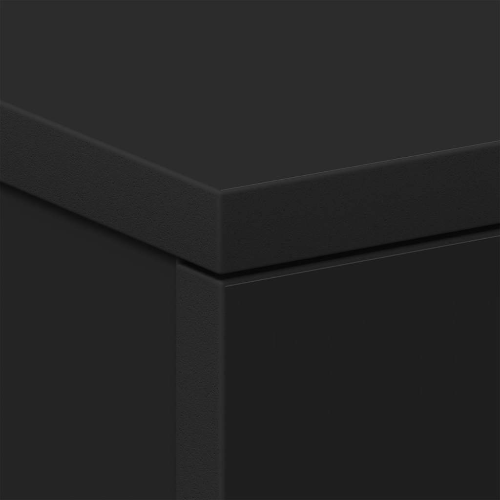Tables de chevet 2 pcs Noir 38x35x56 cm Bois d'ingénierie - XIOS