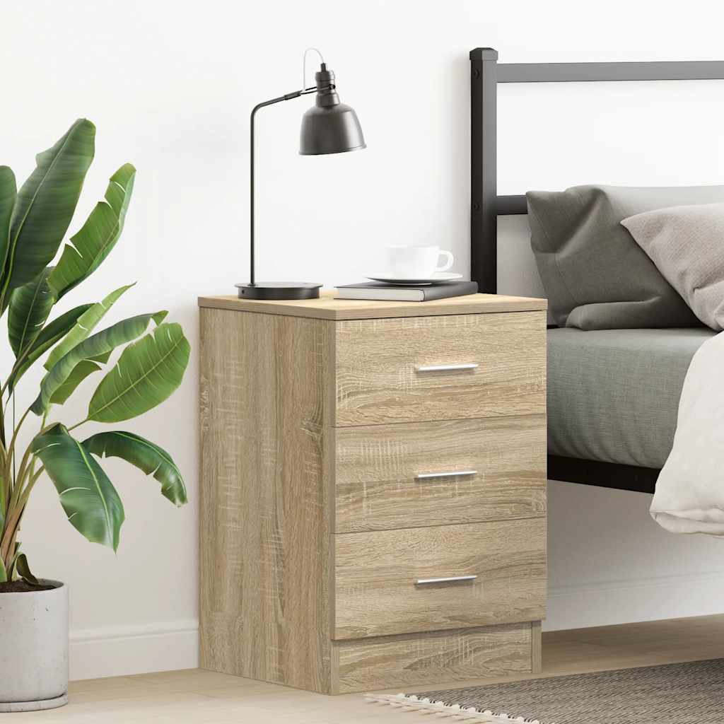 Table de chevet Chêne Sonoma 38x35x56 cm Bois d'ingénierie - XIOS