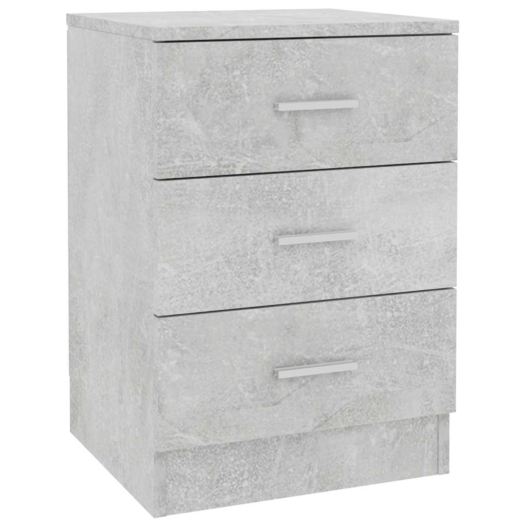 Table de chevet Gris béton 38x35x56 cm Bois d'ingénierie - XIOS