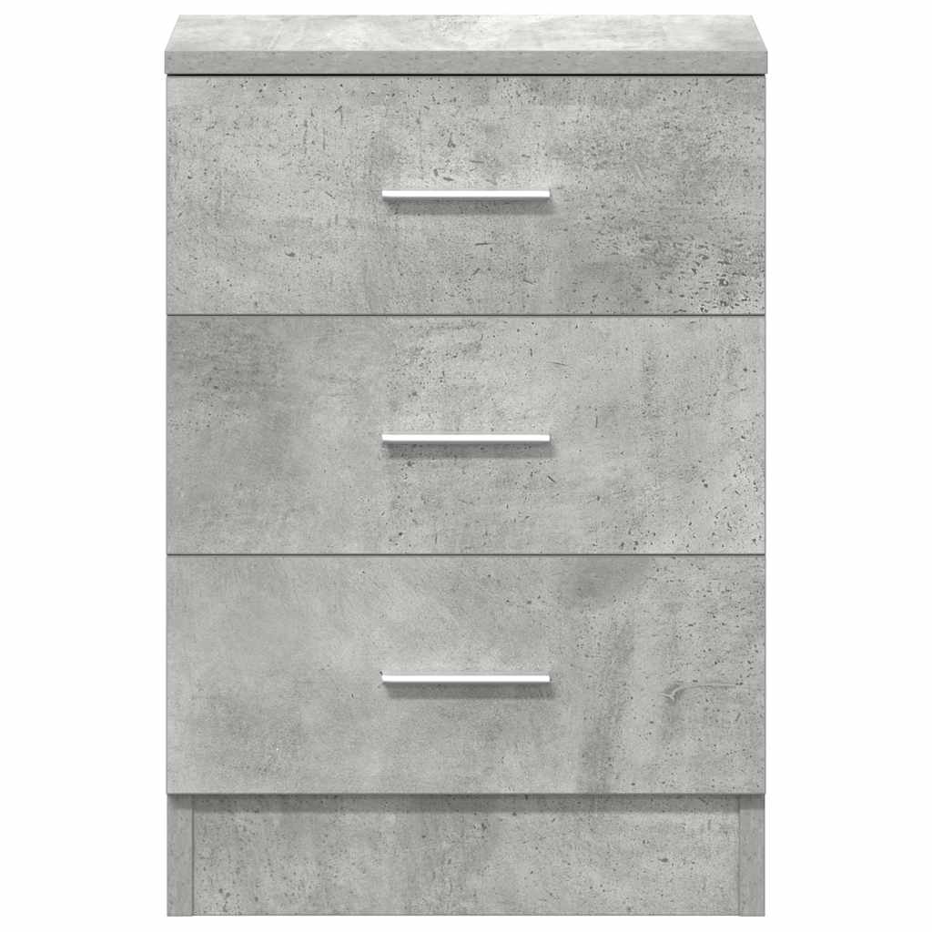 Table de chevet Gris béton 38x35x56 cm Bois d'ingénierie - XIOS