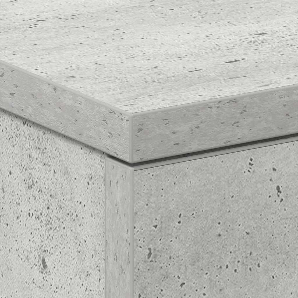 Tables de chevet 2 pcs Gris béton 38x35x56 cm Bois d'ingénierie - XIOS