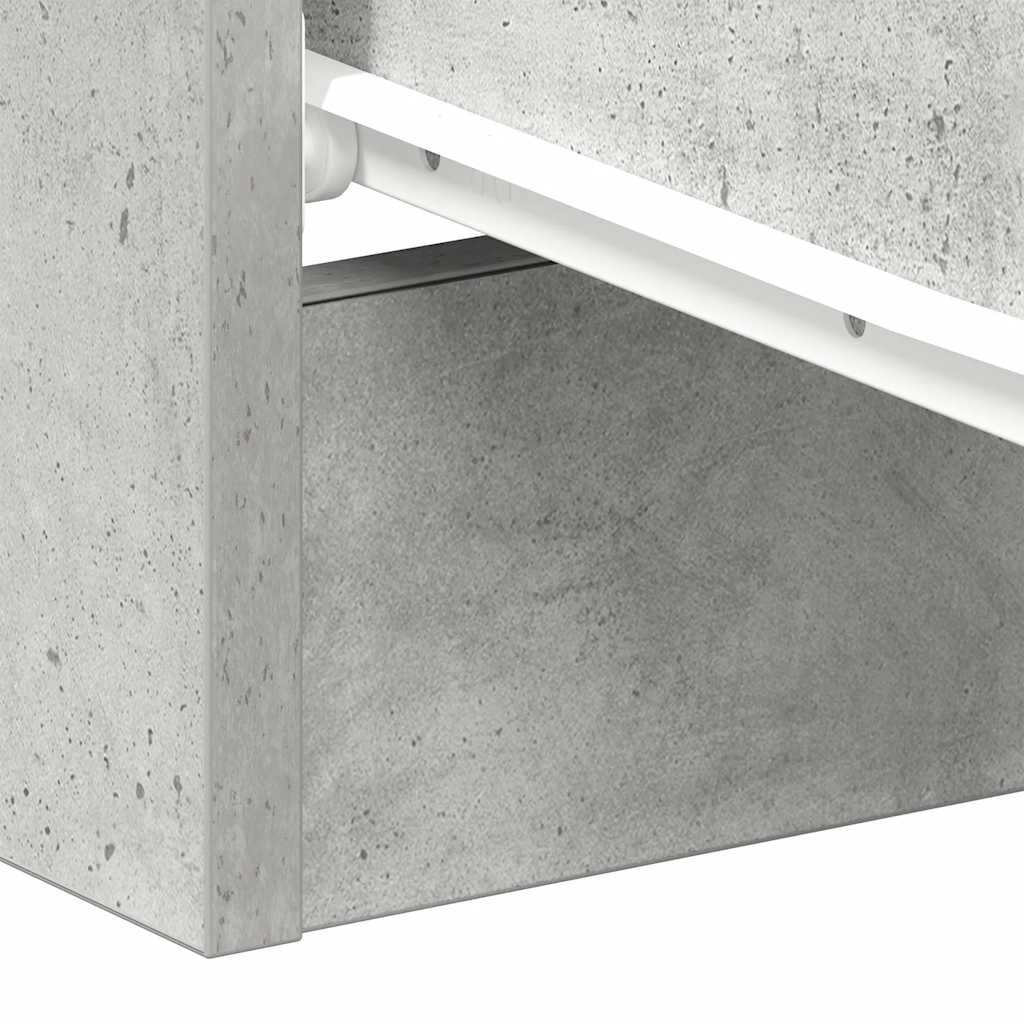Tables de chevet 2 pcs Gris béton 38x35x56 cm Bois d'ingénierie - XIOS