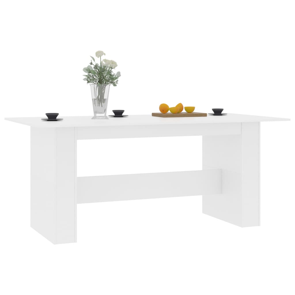 Table à manger Blanc 180x90x76 cm Bois d’ingénierie - XIOS