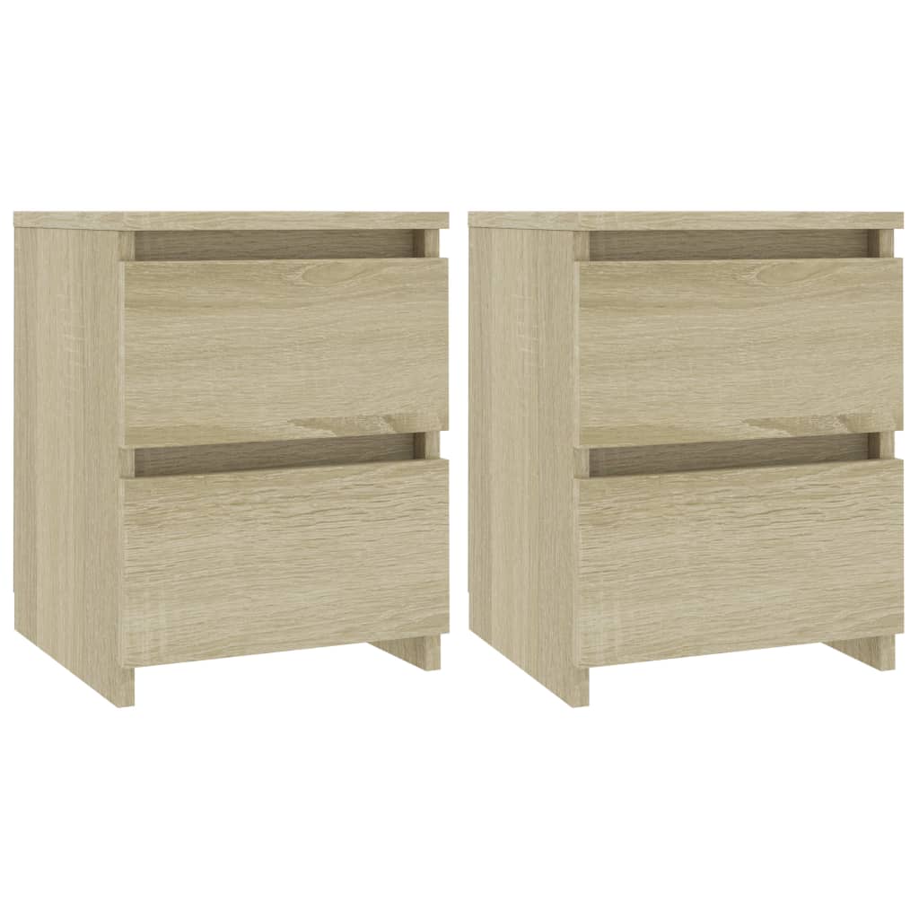 Tables de chevet 2 pcs Chêne sonoma 30x30x40 cm Bois ingénierie - XIOS