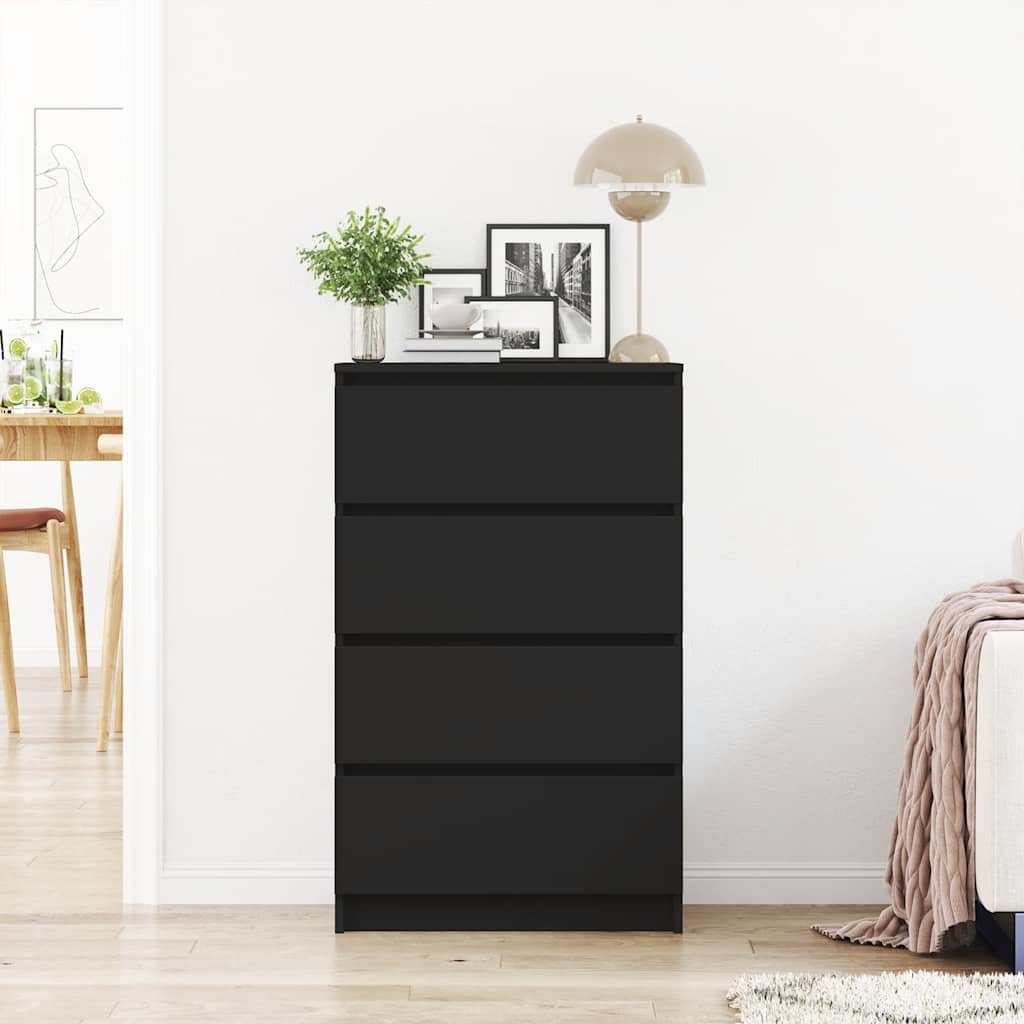 Buffet Noir 60x35x98,5 cm Bois d'ingénierie - XIOS