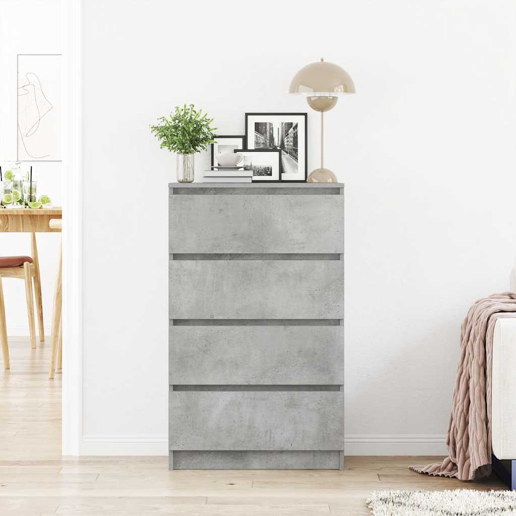 Buffet Gris béton 60x35x98,5 cm Bois d'ingénierie - XIOS