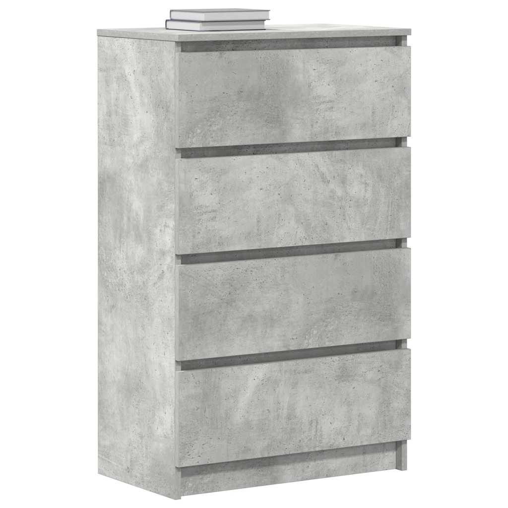 Buffet Gris béton 60x35x98,5 cm Bois d'ingénierie - XIOS
