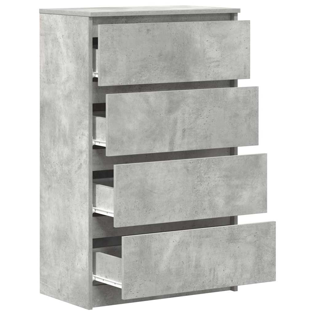 Buffet Gris béton 60x35x98,5 cm Bois d'ingénierie - XIOS