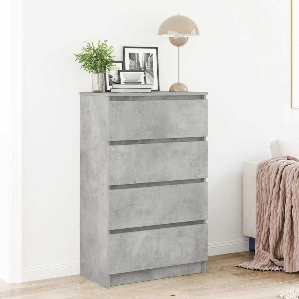 Buffet Gris béton 60x35x98,5 cm Bois d'ingénierie - XIOS