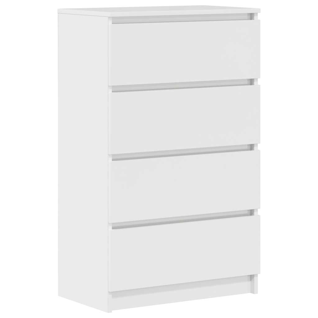 Buffet Blanc brillant 60x35x98,5 cm Bois d'ingénierie - XIOS