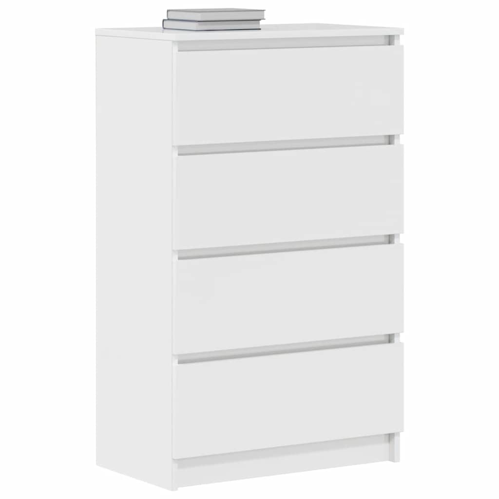 Buffet Blanc brillant 60x35x98,5 cm Bois d'ingénierie - XIOS