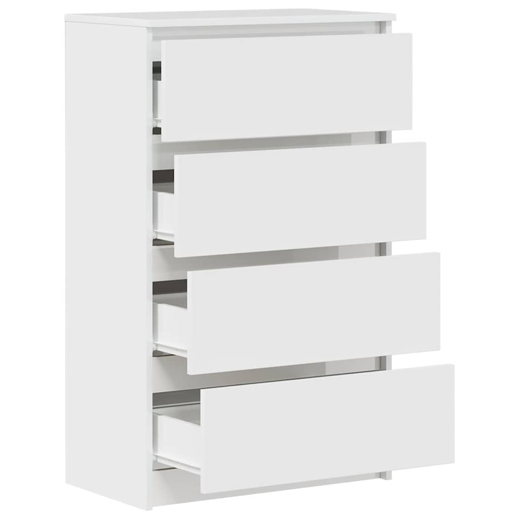 Buffet Blanc brillant 60x35x98,5 cm Bois d'ingénierie - XIOS