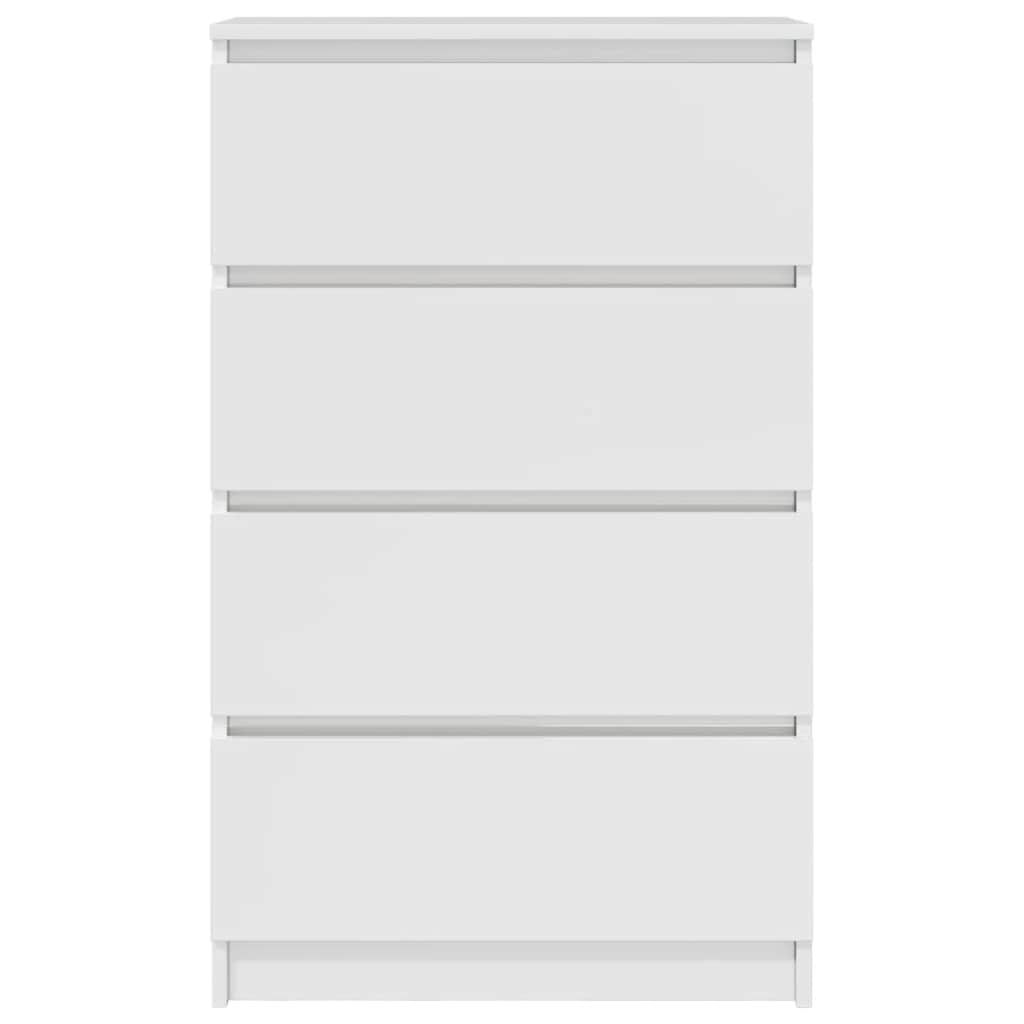 Buffet Blanc brillant 60x35x98,5 cm Bois d'ingénierie - XIOS