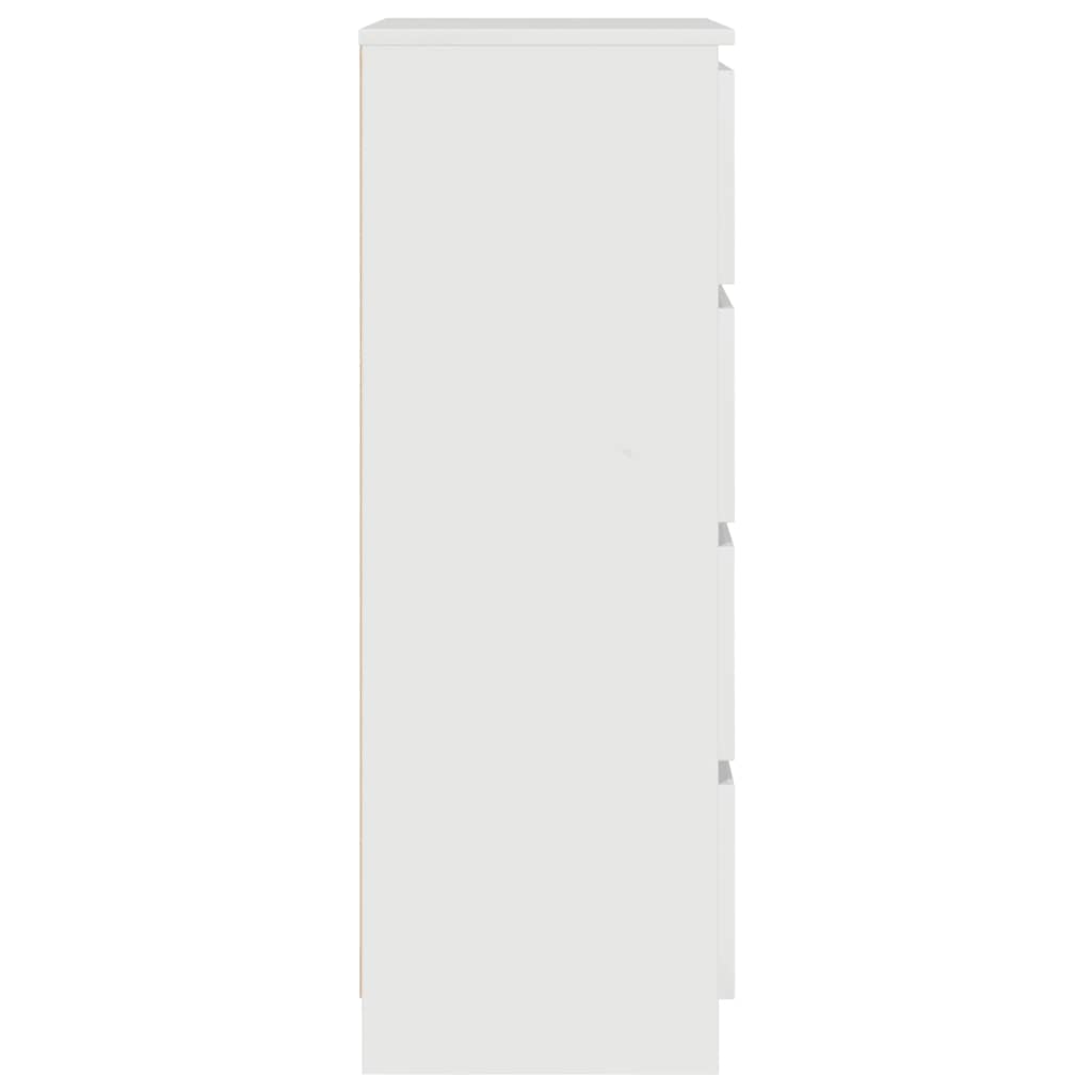 Buffet Blanc brillant 60x35x98,5 cm Bois d'ingénierie - XIOS