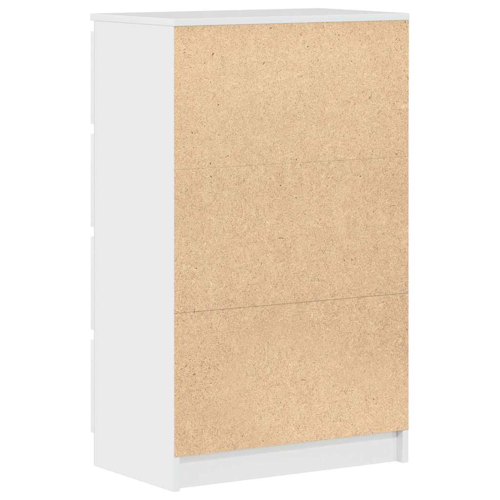 Buffet Blanc brillant 60x35x98,5 cm Bois d'ingénierie - XIOS
