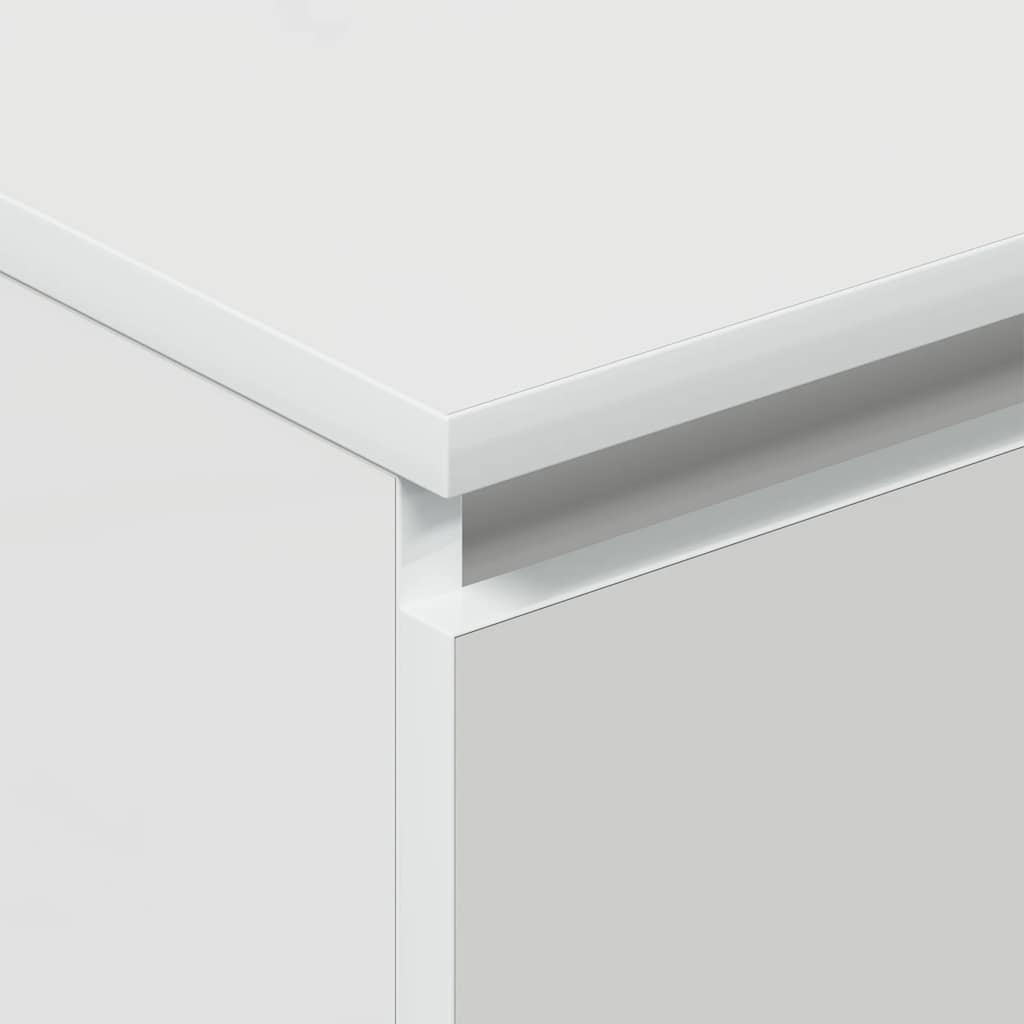 Buffet Blanc brillant 60x35x98,5 cm Bois d'ingénierie - XIOS