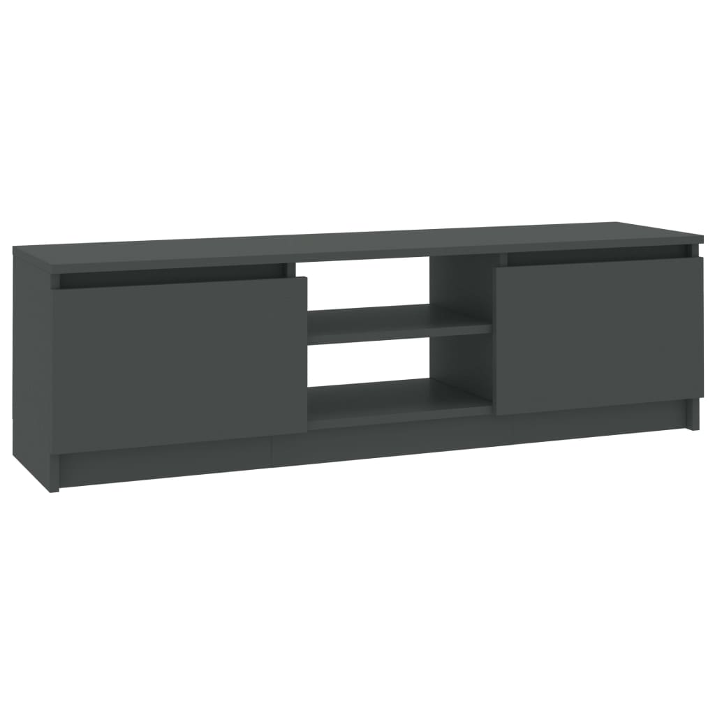 Meuble TV Gris 120x30x35,5 cm Bois d'ingénierie - XIOS