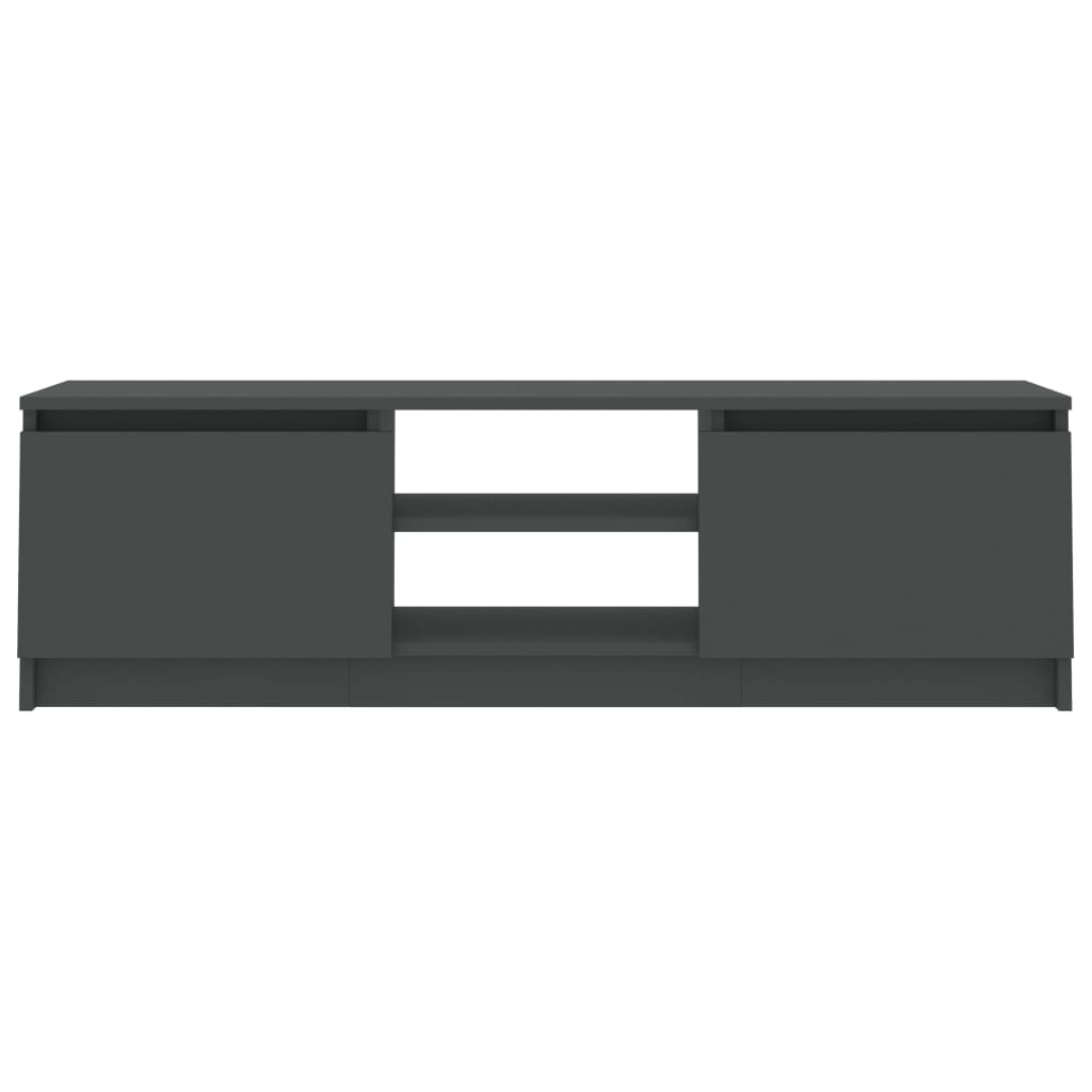 Meuble TV Gris 120x30x35,5 cm Bois d'ingénierie - XIOS