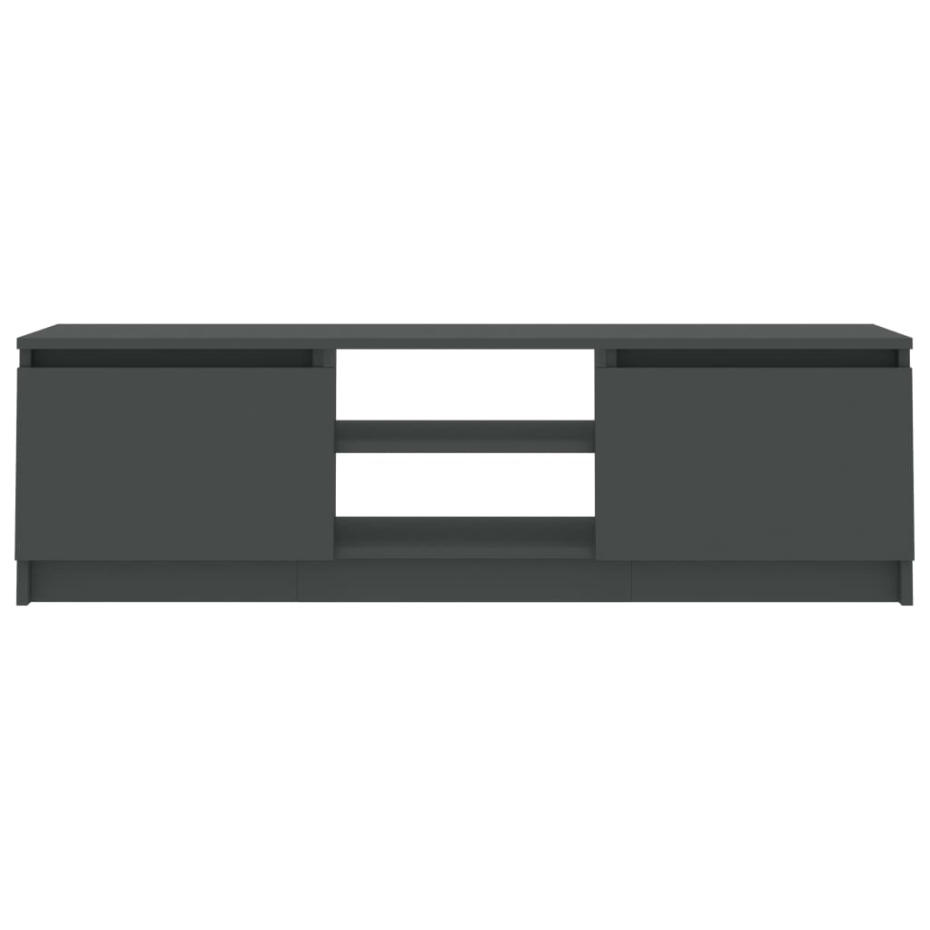 Meuble TV Gris 120x30x35,5 cm Bois d'ingénierie - XIOS