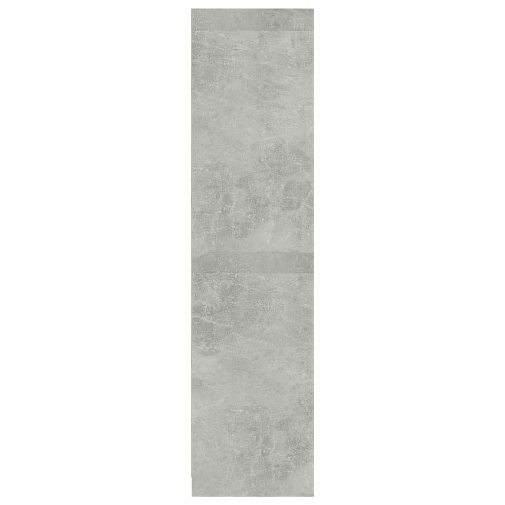 Garde-robe Gris béton 100x50x200 cm Bois d'ingénierie - XIOS