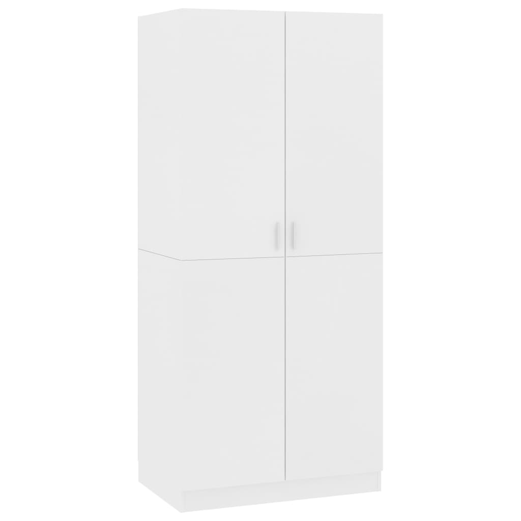 Garde-robe Blanc 80x52x180 cm Bois d’ingénierie - XIOS