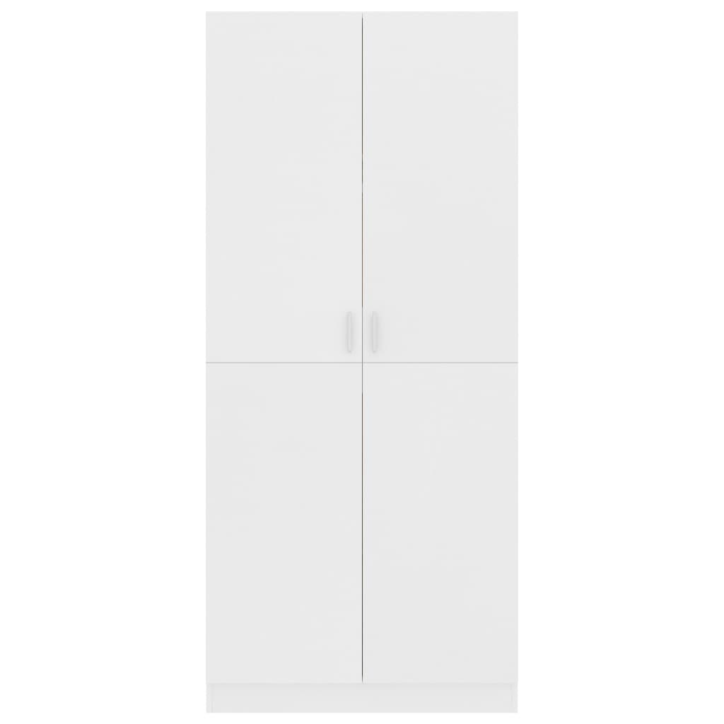 Garde-robe Blanc 80x52x180 cm Bois d’ingénierie - XIOS