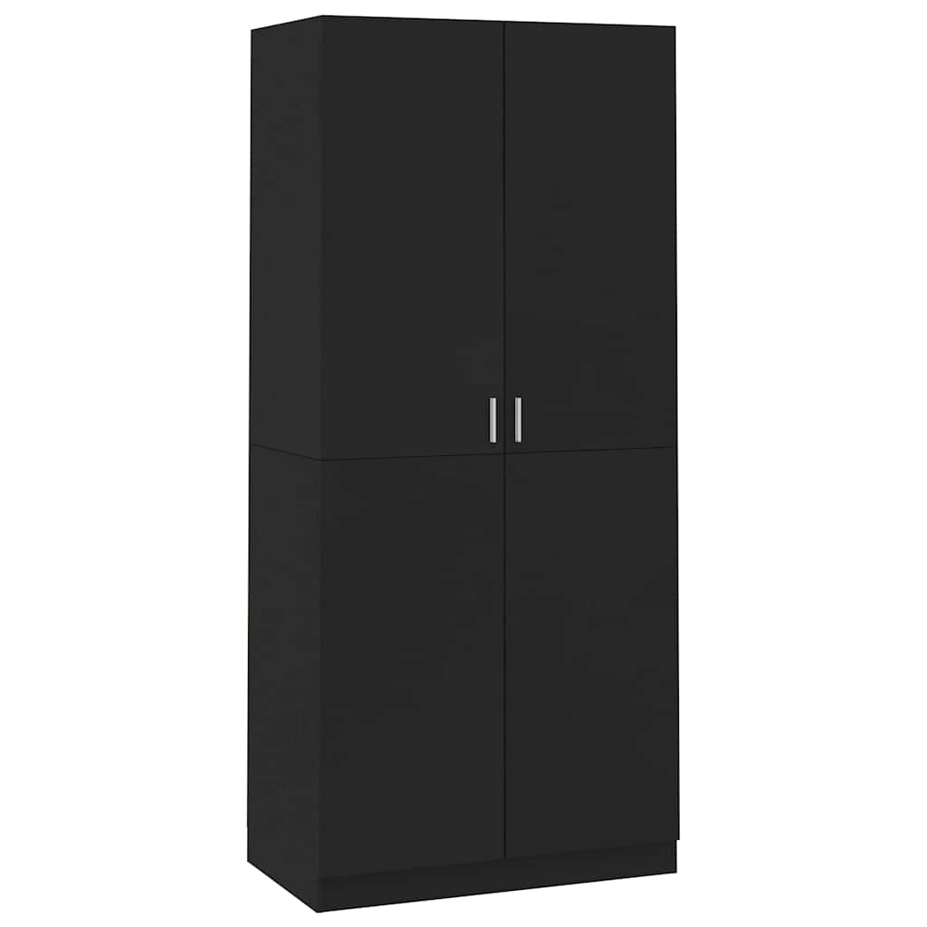 Garde-robe Noir 90x52x200 cm Bois d’ingénierie - XIOS