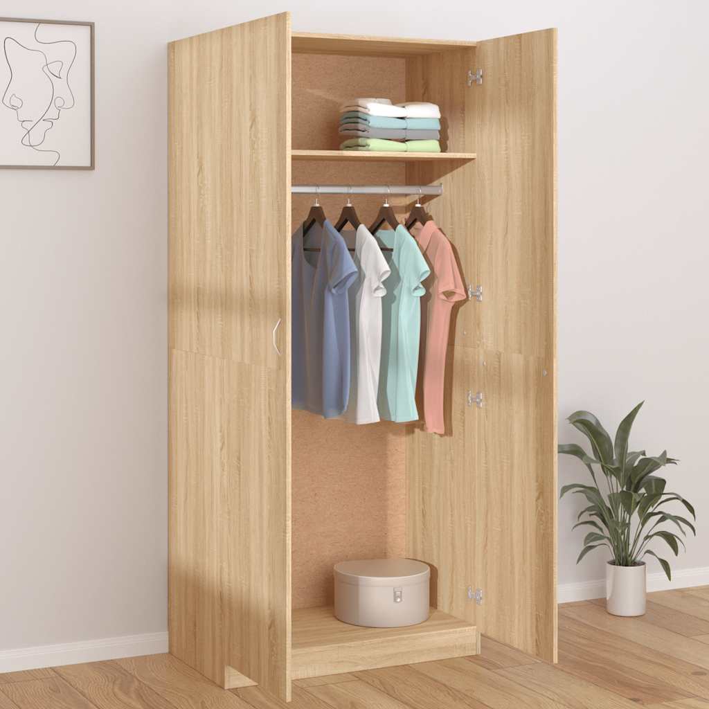 Garde-robe Chêne sonoma 90x52x200 cm Bois d’ingénierie - XIOS