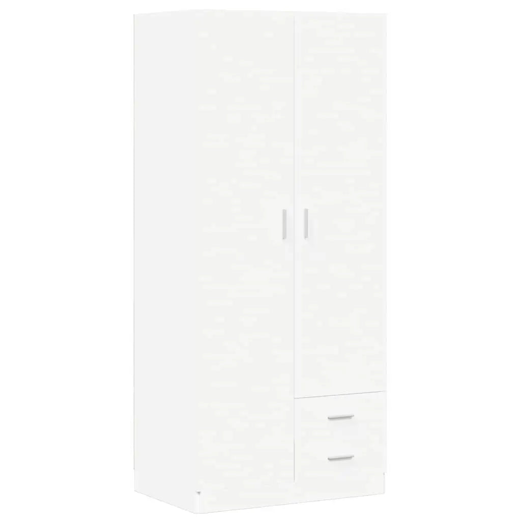 Garde-robe Blanc 80x52x180 cm Bois d’ingénierie - XIOS